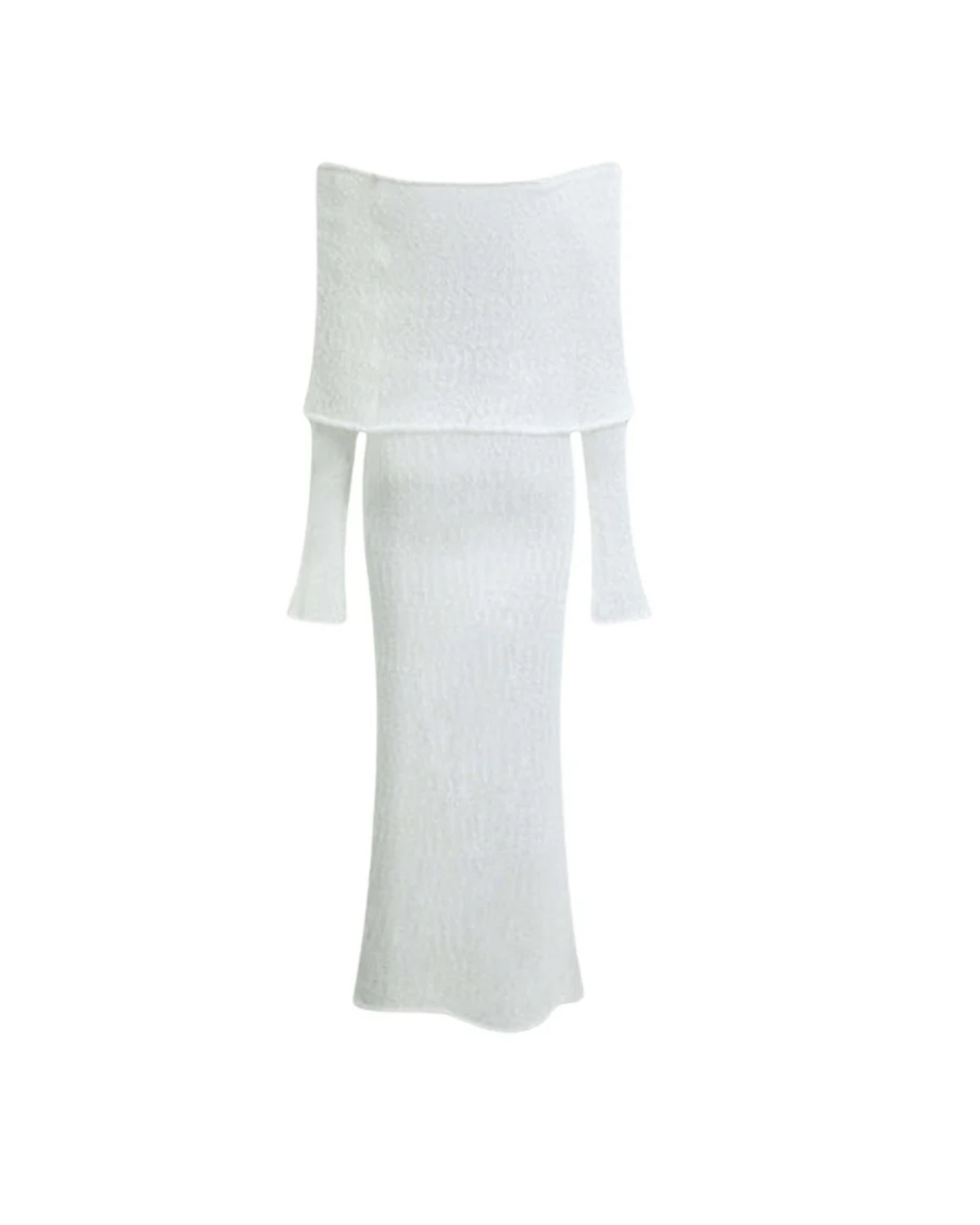 One-Shoulder Strickkleid