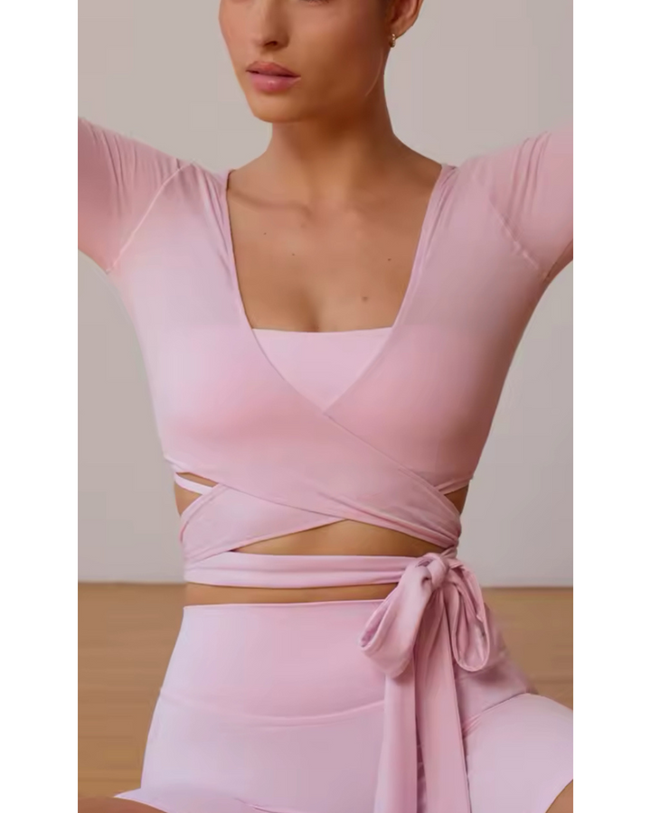 Langarm Wickeltop „WrapCharm“