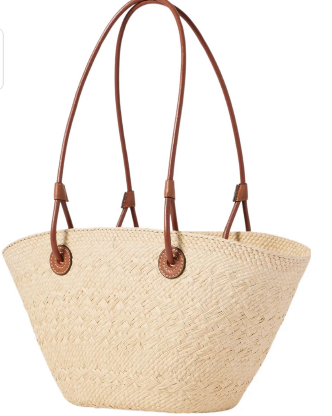 Elegante Strohtasche „Stella“ in braun und schwarz