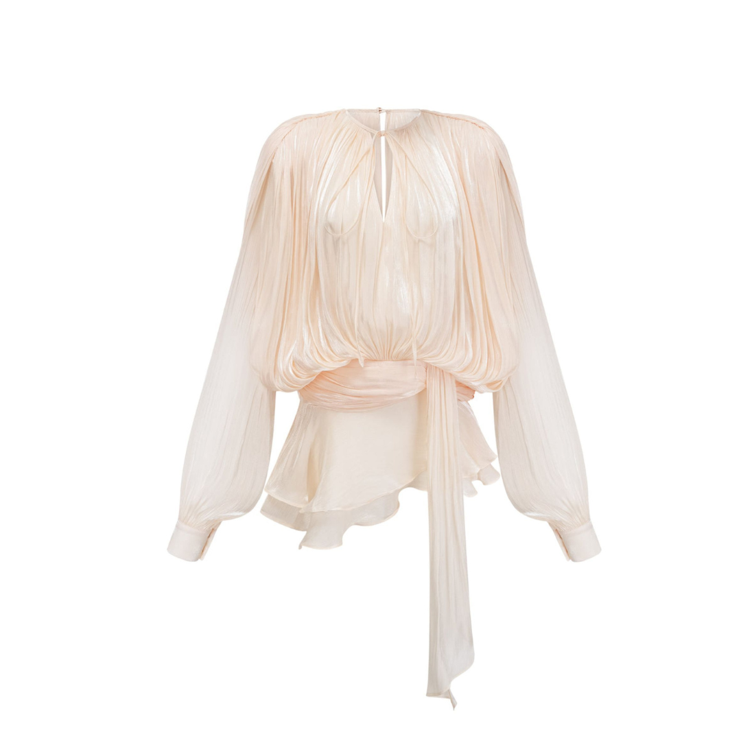 Silhouetten-Kleid "Grace" - in creme, rot & schwarz