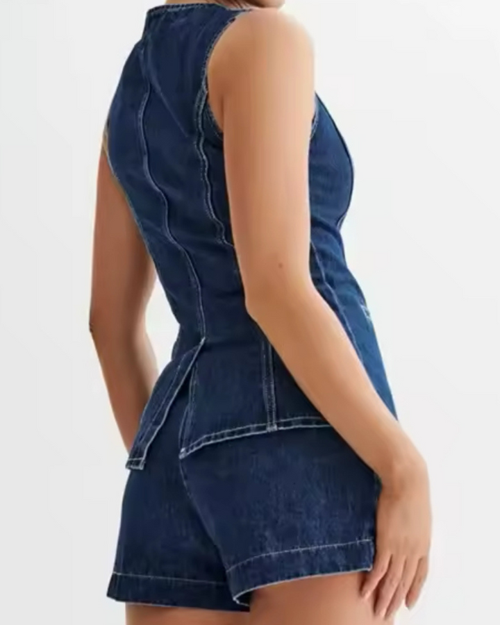 Zweiteiliges Denim-Set „Vibe“