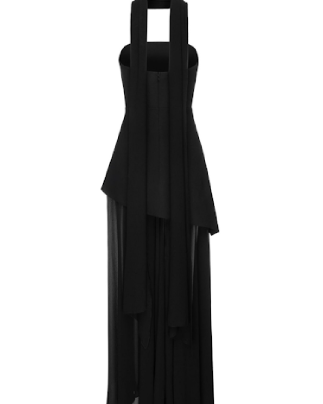 Abendkleid „AsymmetricGrace“ in rot, schwarz, weiß