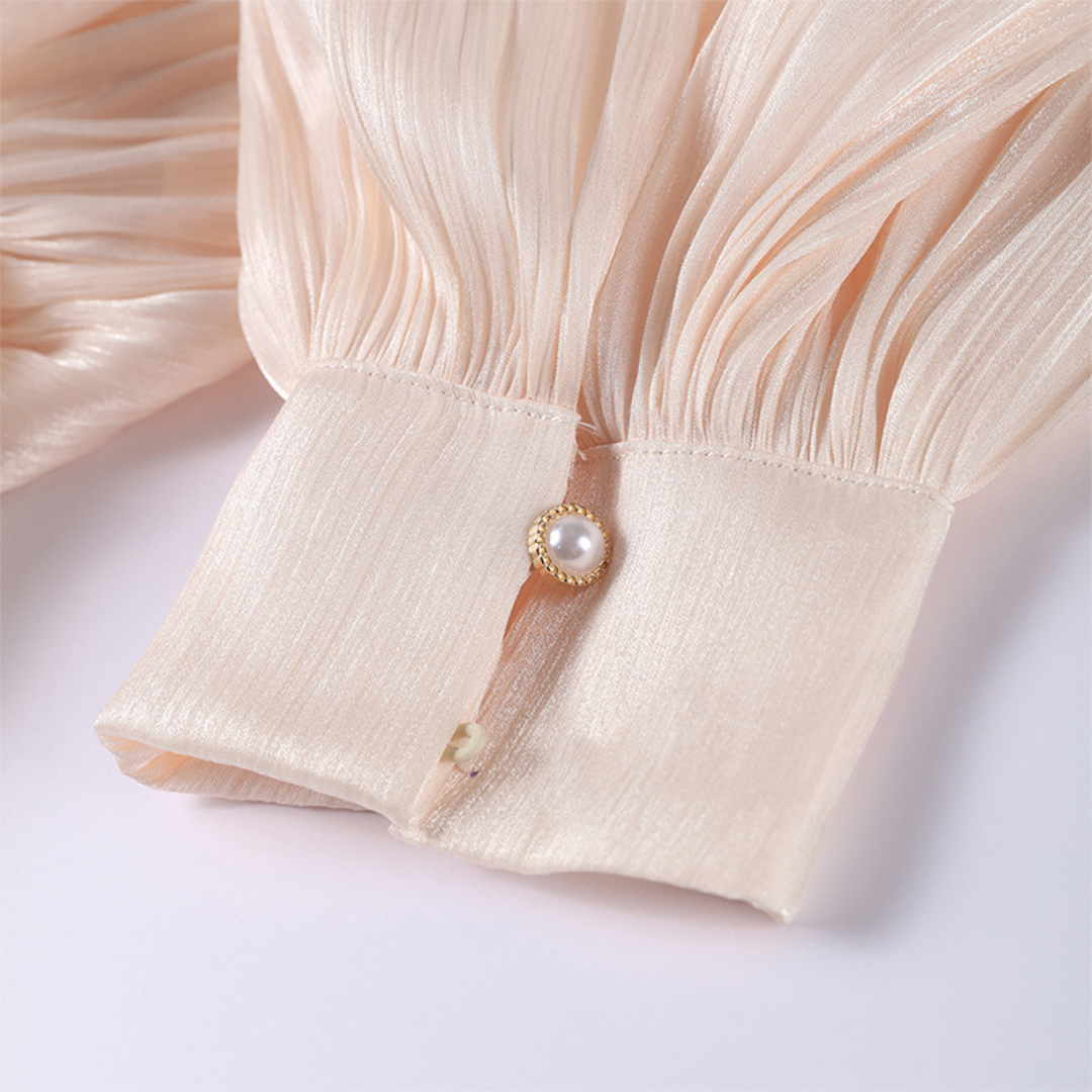 Silhouetten-Kleid "Grace" - in creme, rot & schwarz