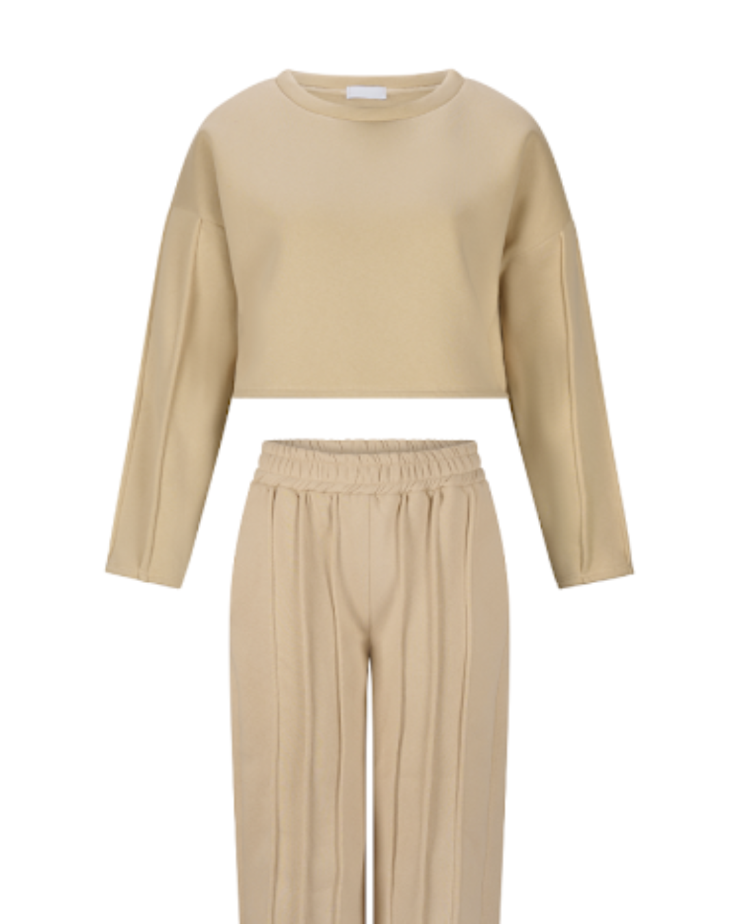 Komfort-Joggerset „Helena“ in beige und schwarz
