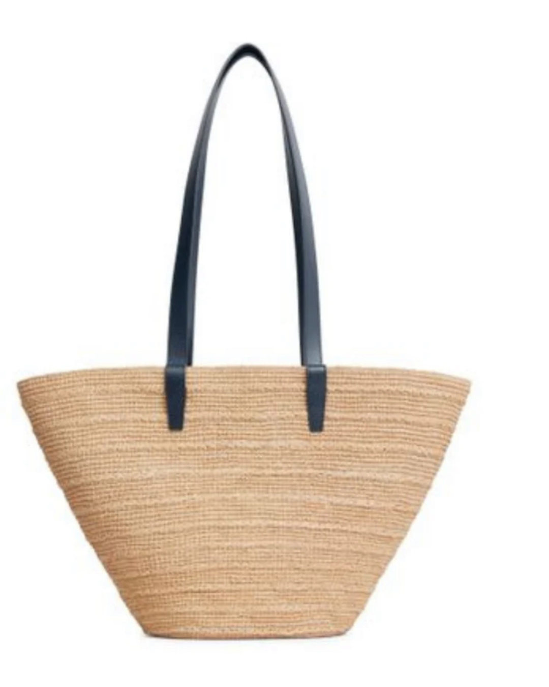 Strohtasche „Sunny“ in braun und schwarz