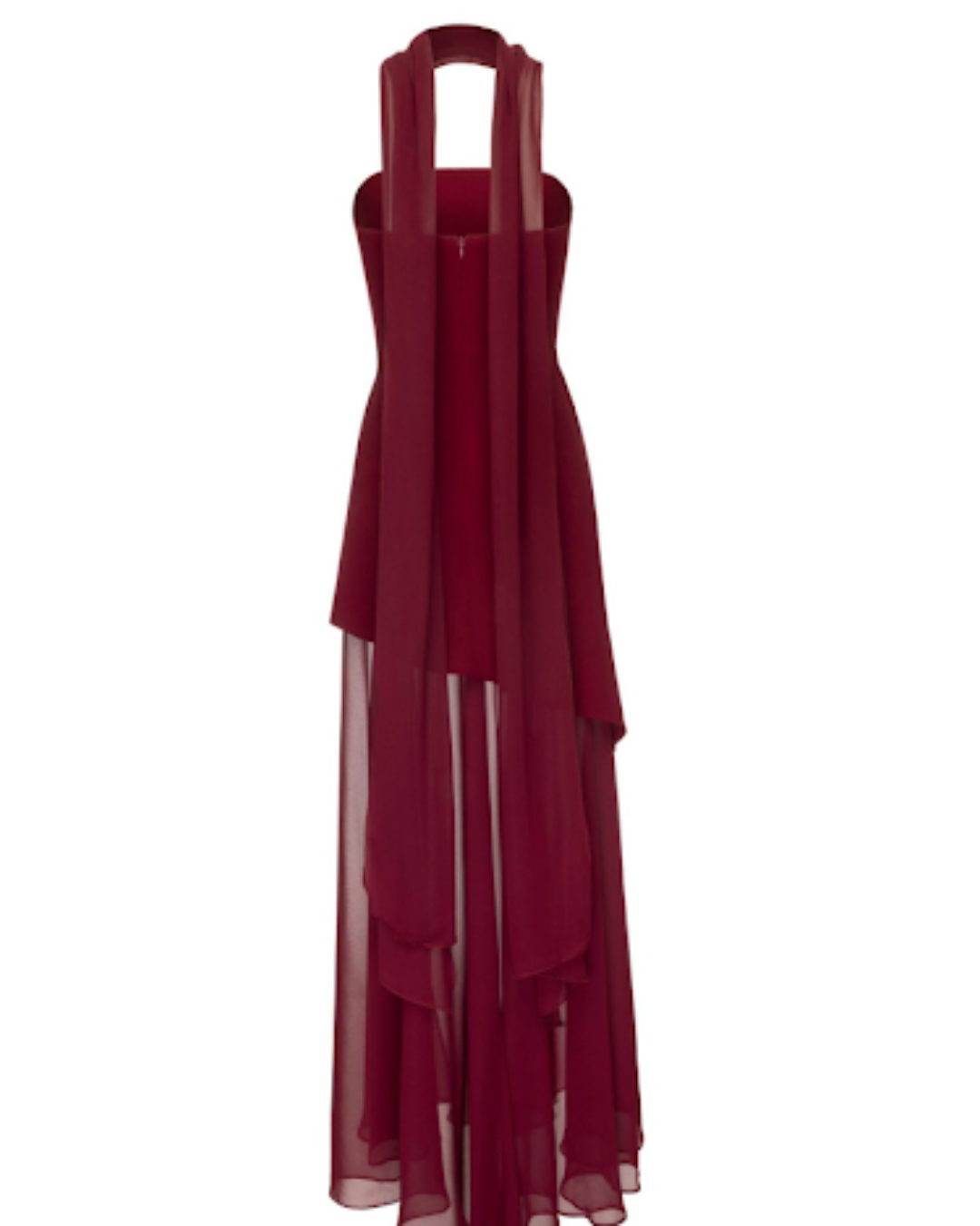 Abendkleid „AsymmetricGrace“ in rot, schwarz, weiß