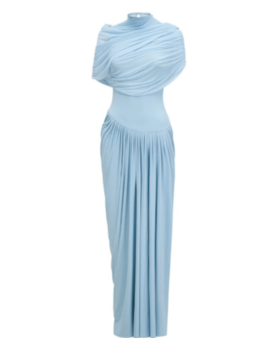 Bodenlanges Abendkleid „IceFlow“ in hellblau