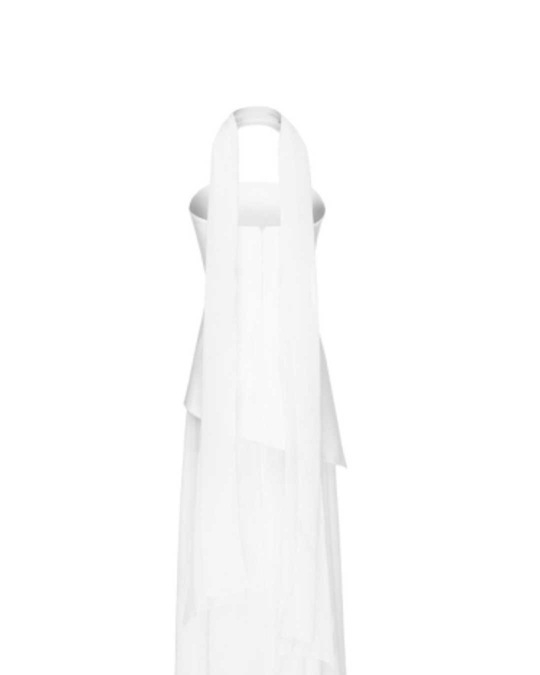 Abendkleid „AsymmetricGrace“ in rot, schwarz, weiß