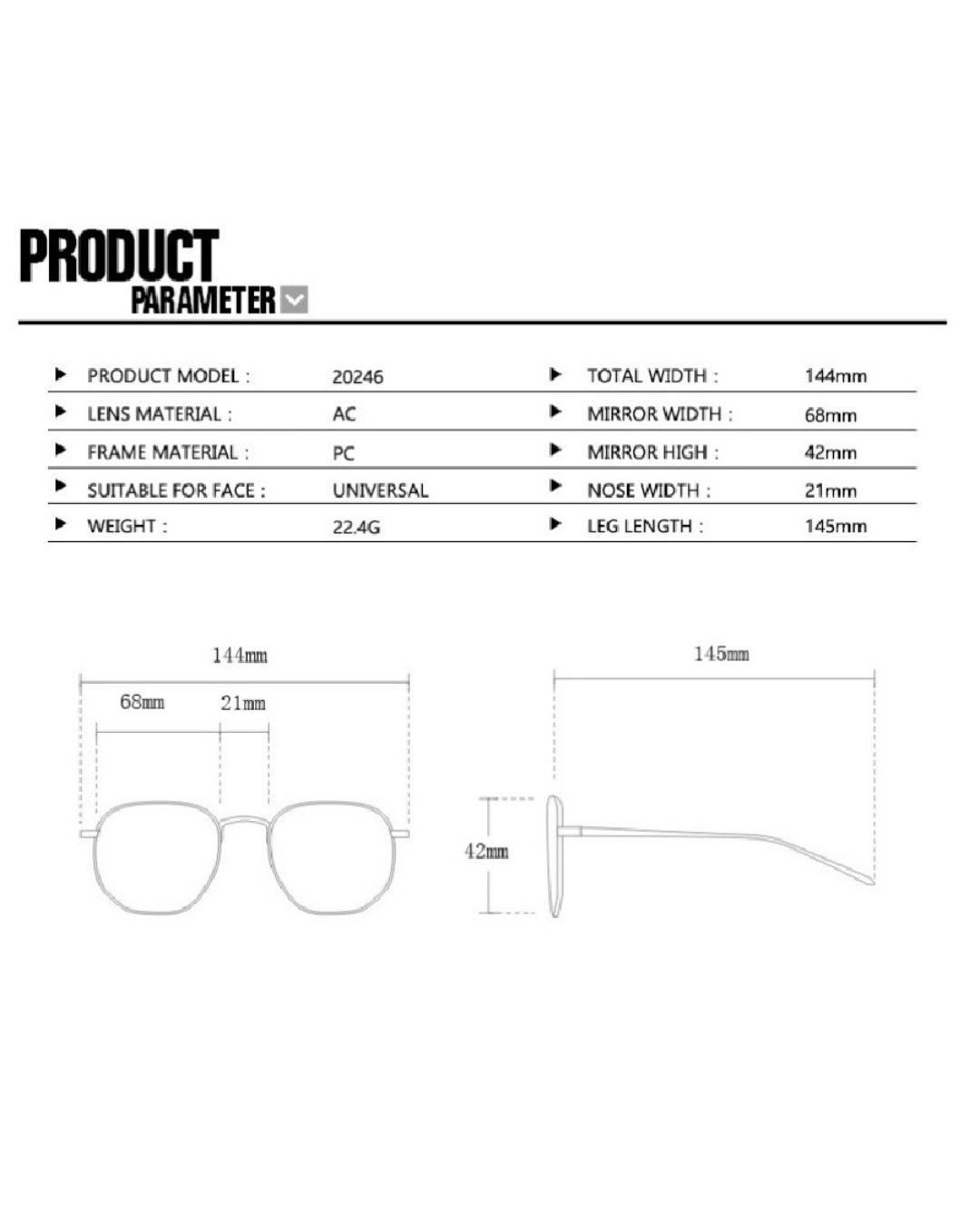 Trendbrille MiaMia in versch. Varianten
