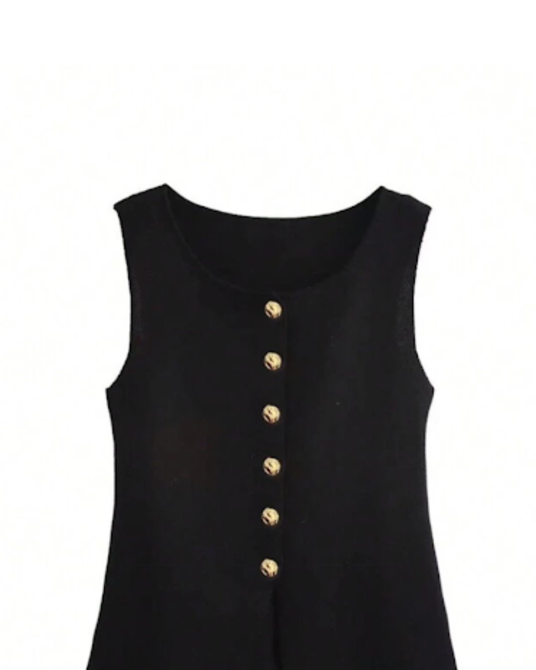 Stricktop „Sophie“ in schwarz und weiß