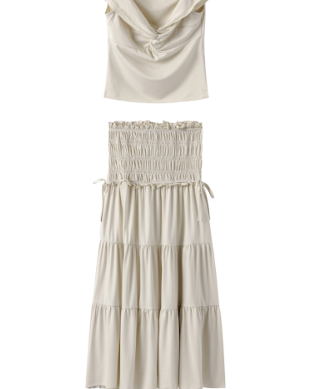 Sommer-Set „Frida“ in creme