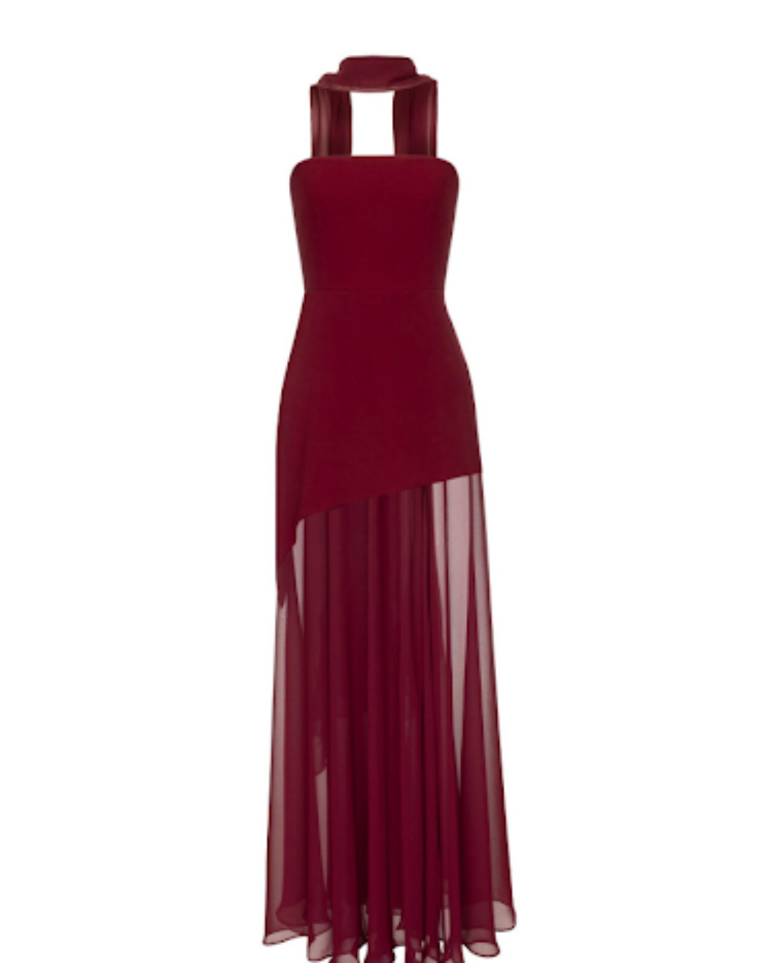 Abendkleid „AsymmetricGrace“ in rot, schwarz, weiß
