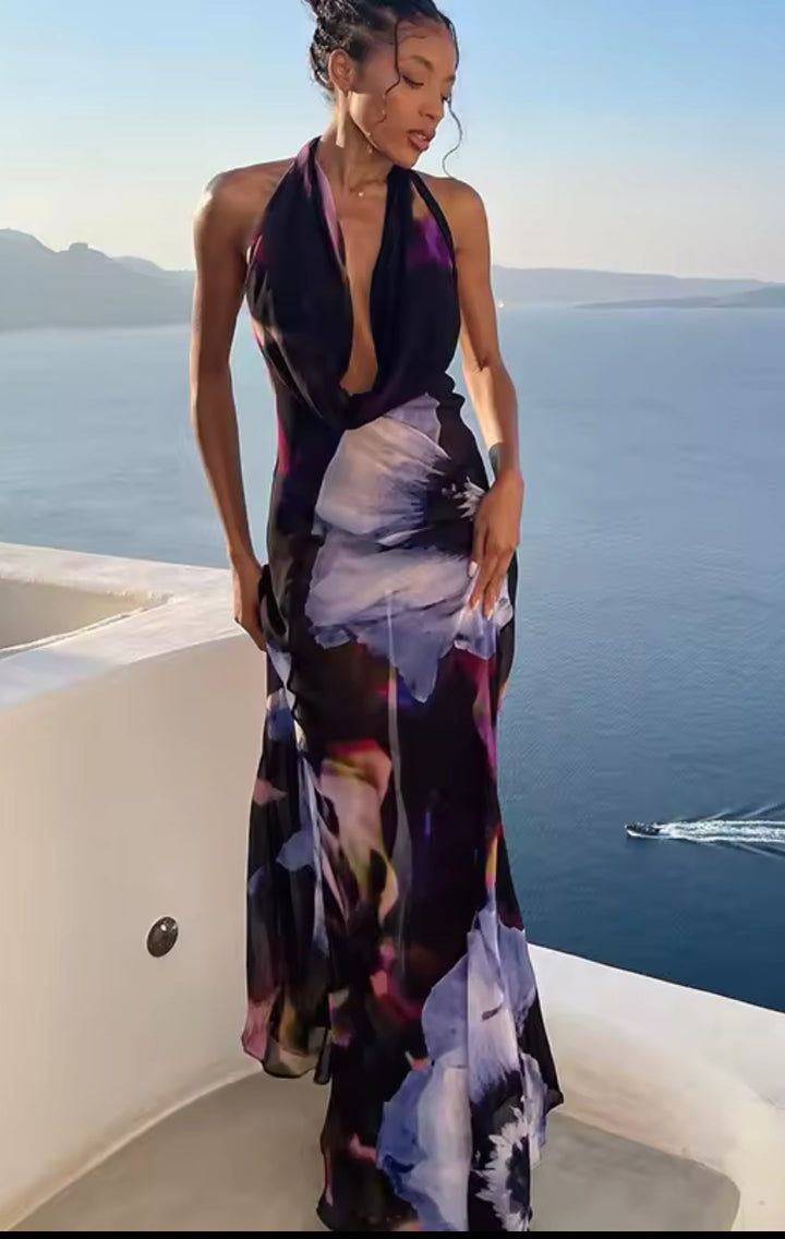 Langes Blumenkleid „Floral“