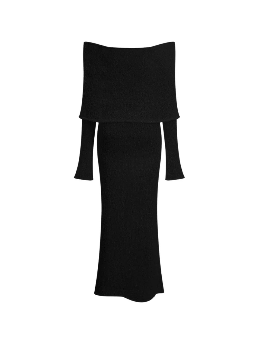 One-Shoulder Strickkleid