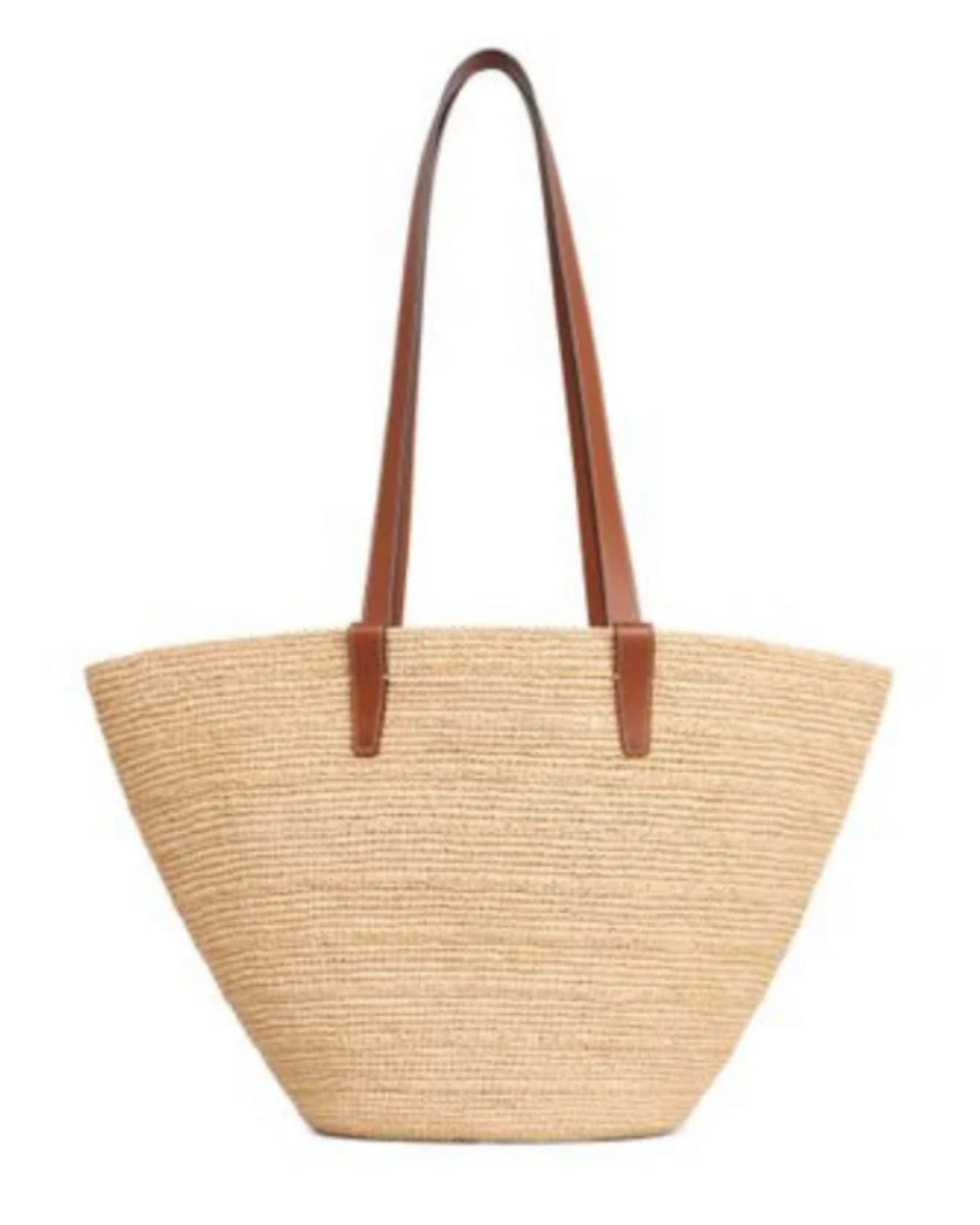 Strohtasche „Sunny“ in braun und schwarz