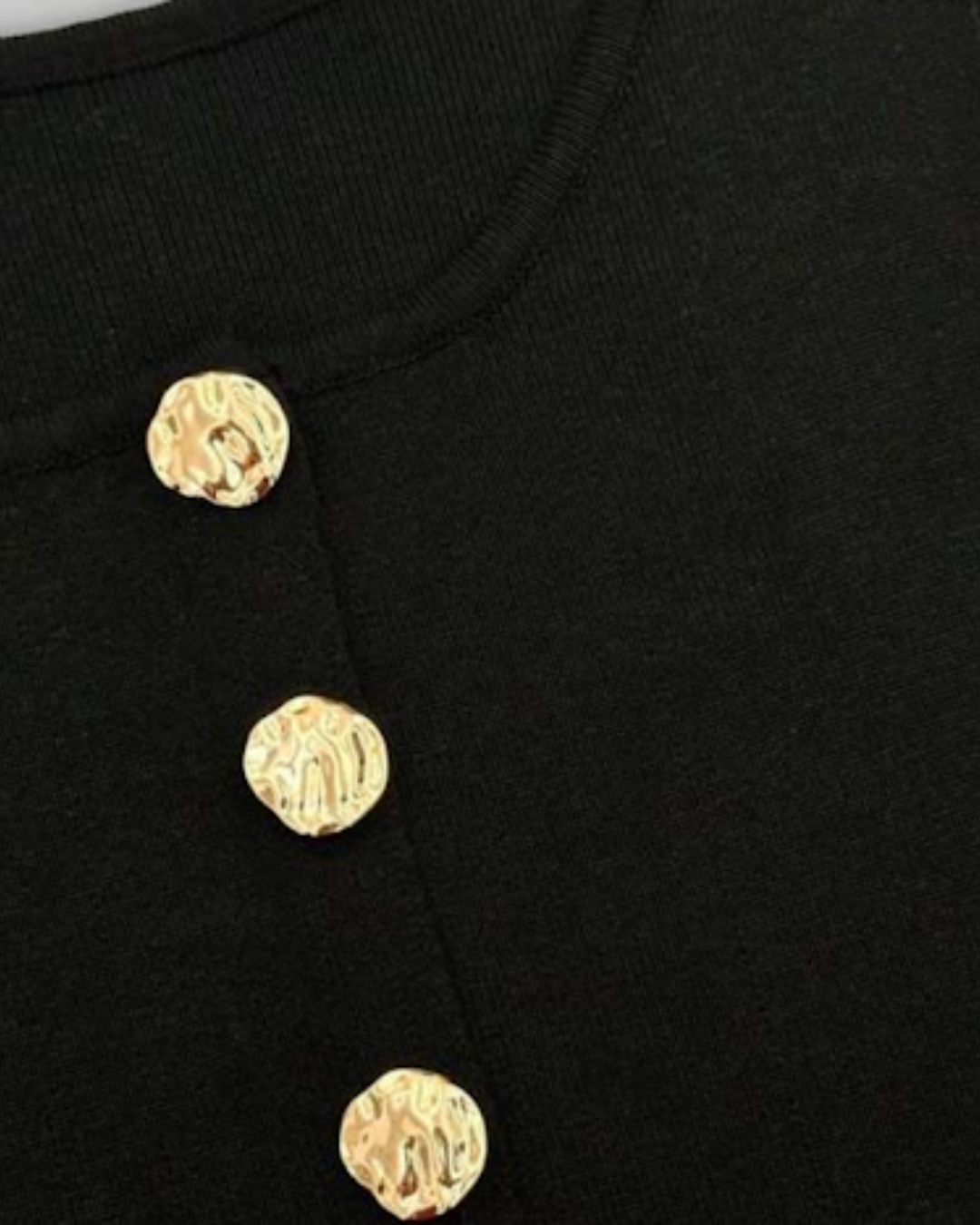 Stricktop „Sophie“ in schwarz und weiß