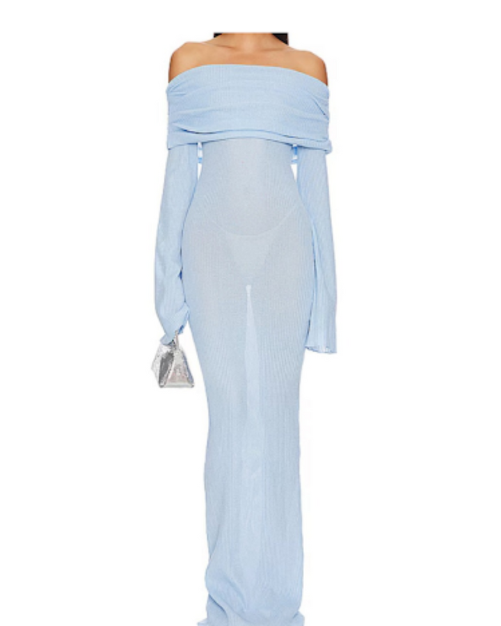 Off-Shoulder-Kleid „SheerElegance“