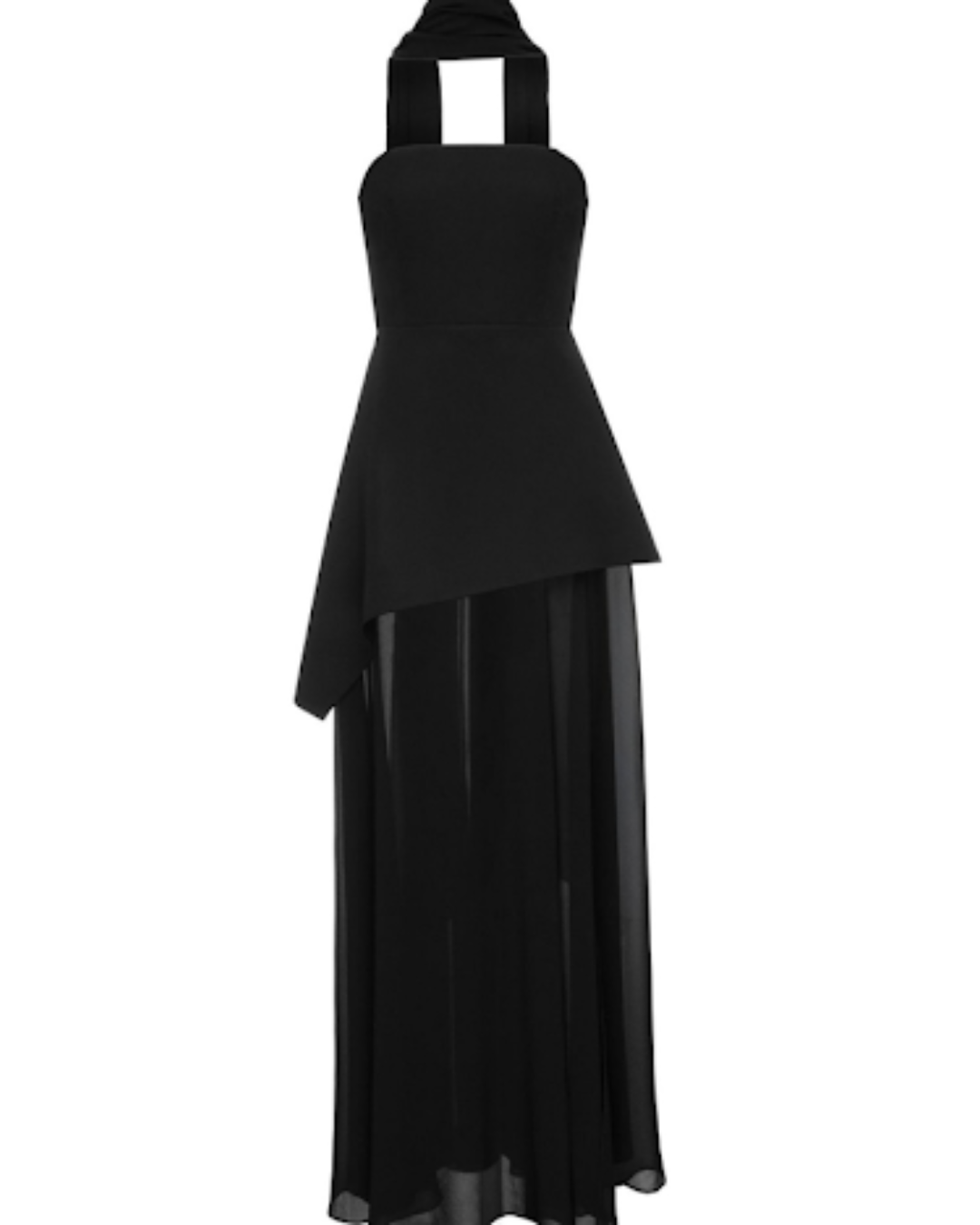 Abendkleid „AsymmetricGrace“ in rot, schwarz, weiß