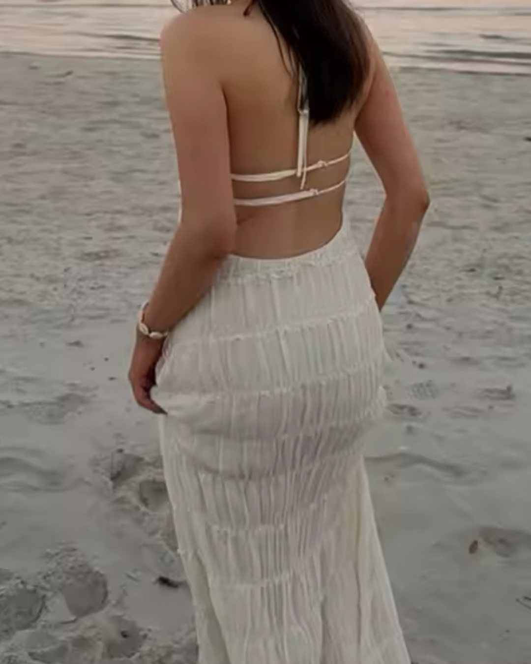 Sommerkleid „Esra“ in weiß, gelb, schwarz