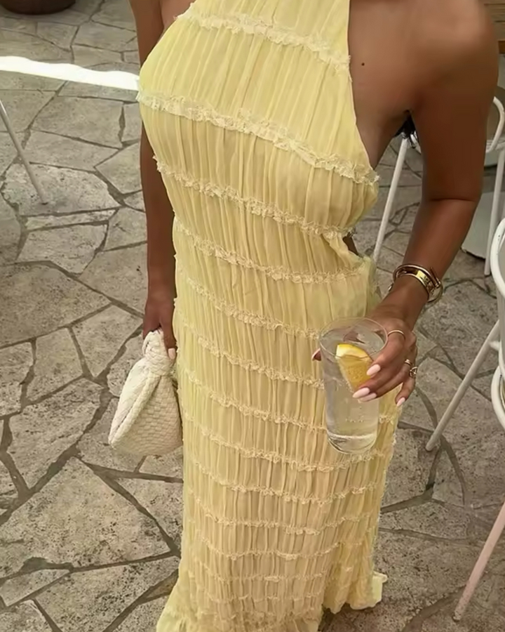 Sommerkleid „Esra“ in weiß, gelb, schwarz
