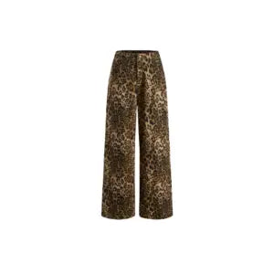 Jeanshose mit Leoprint