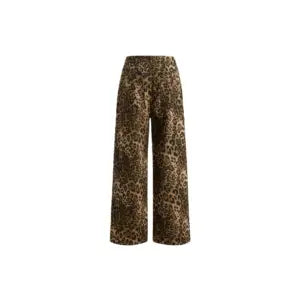 Jeanshose mit Leoprint