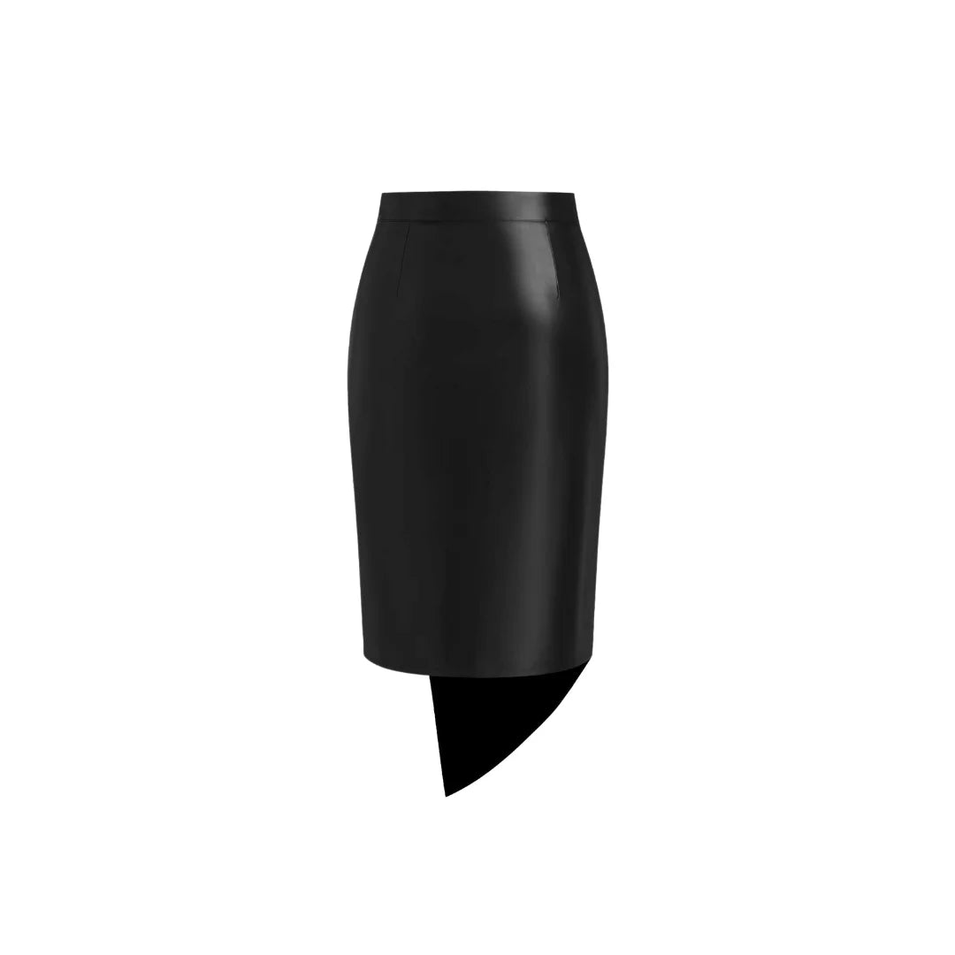 Figurbetonender Lederrock "Saskia"