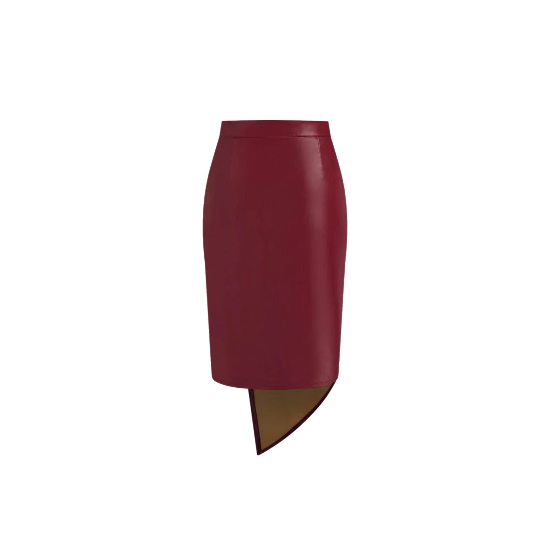 Figurbetonender Lederrock "Saskia"