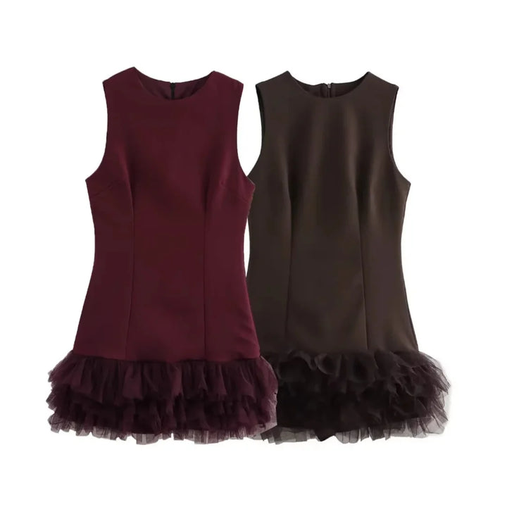 Minikleid "Clara" mit Tüllsaum
