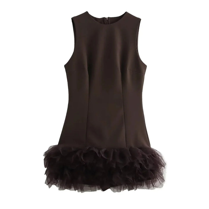 Minikleid "Clara" mit Tüllsaum