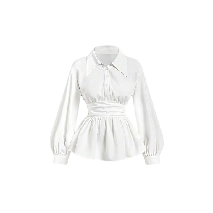 Bluse "Eva" mit breitem Kragen