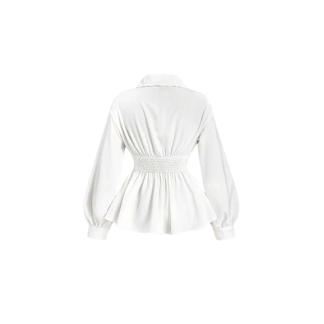 Bluse "Eva" mit breitem Kragen