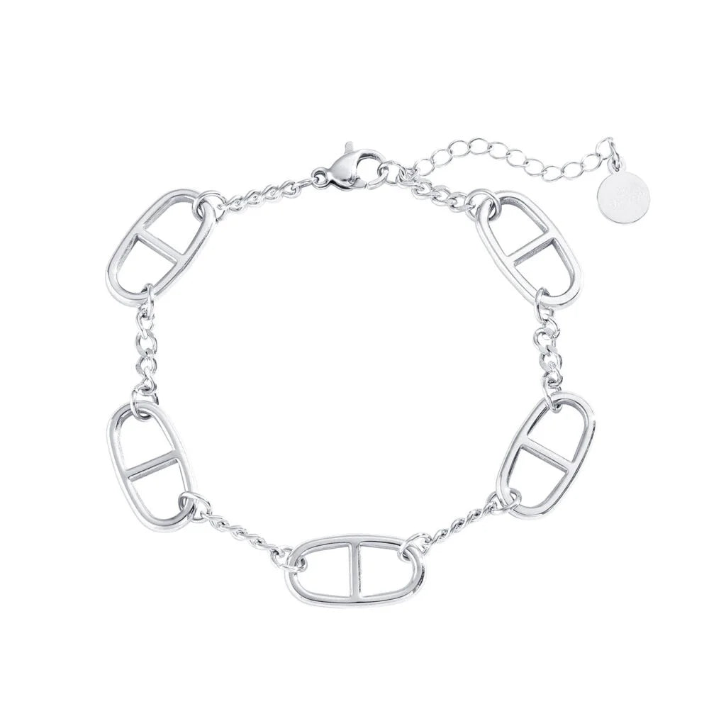 Edelstahl-Armband "Chrissi" - silber, gold
