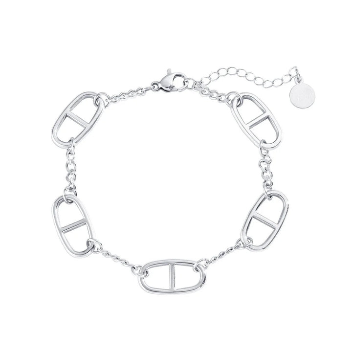 Edelstahl-Armband "Chrissi" - silber, gold