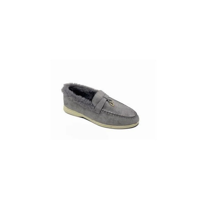 Mokasins "Julia" - grau, beige, schwarz